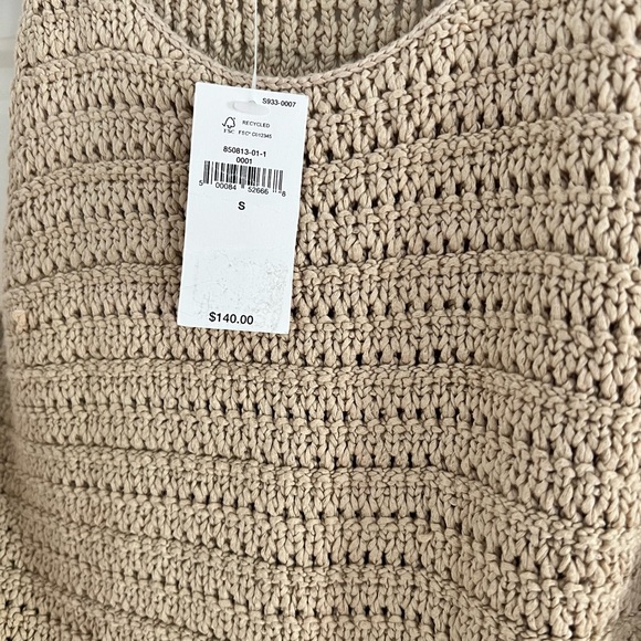 NWT Banana Republic Woven Crocheted Mini Dress - Picture 4 of 5